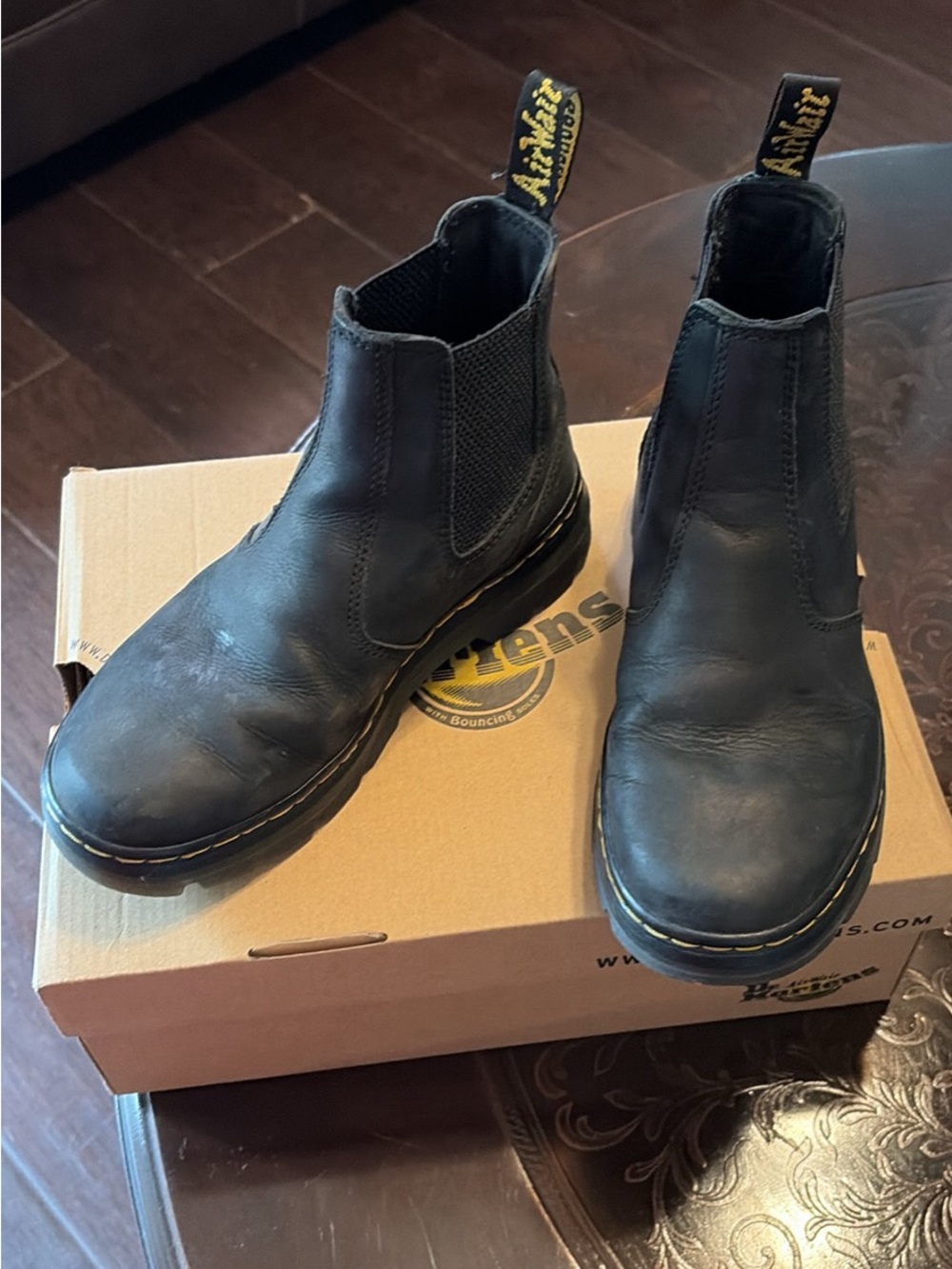 Dr. Martens Black Leather Chukka Chelsea Boots